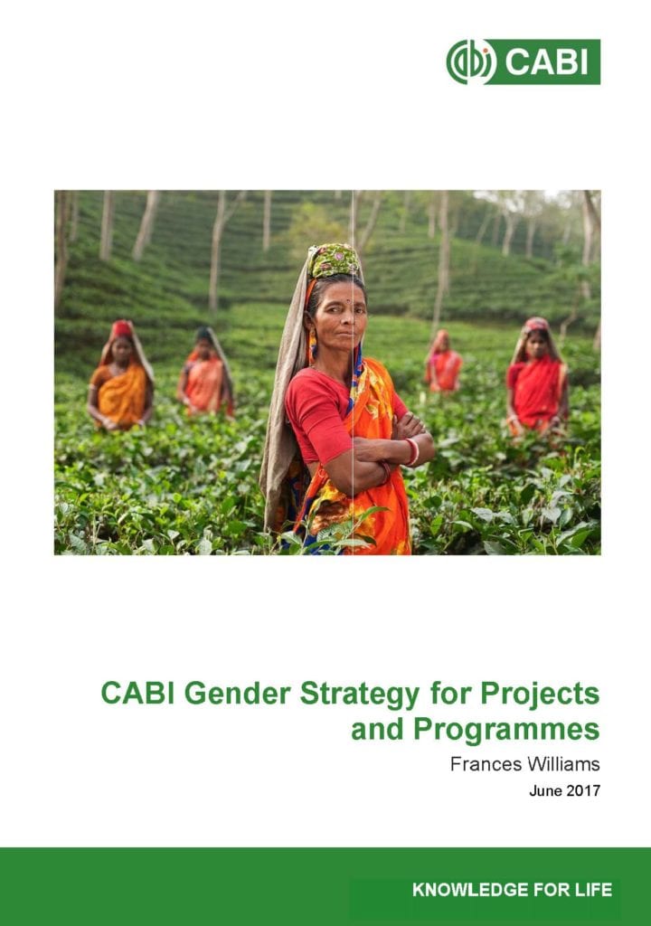 Front cober of CABI Project and Programme Gender Strategy